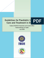 Ethiopia Paediatric Hiv Aids C and T Guidline Jul 2008 PDF
