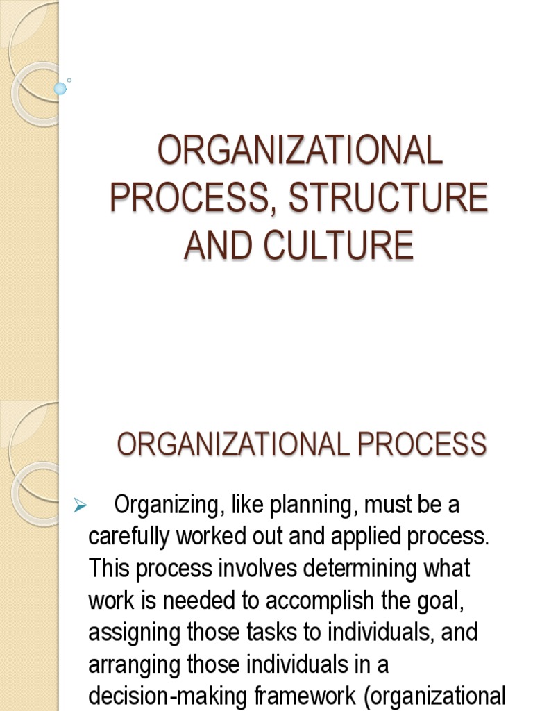 Understanding Organizational Structure and Culture | PDF ...