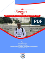Report of Joseph Osuigwe Participation - U.S International Visitors Leadership Program on Human Trafficking- 2018