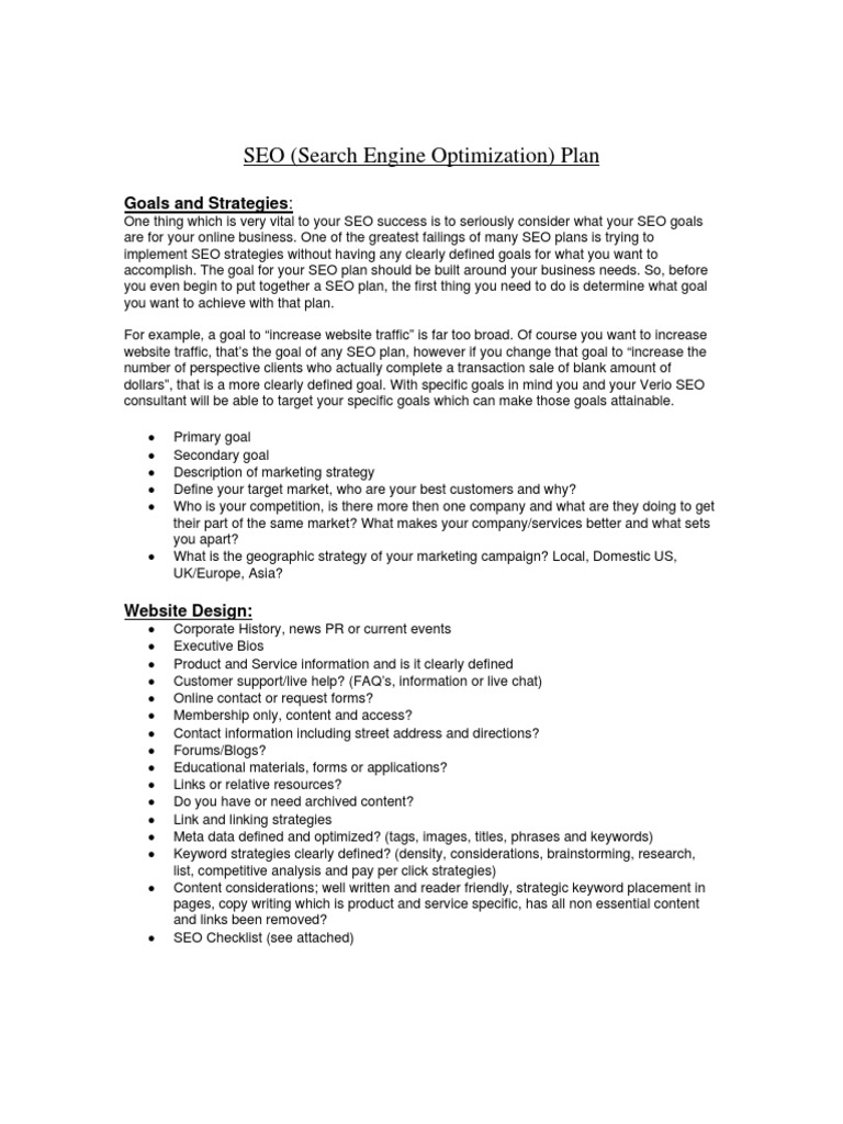 SEO Strategy for Business Growth | PDF | Search Engine Optimization | Goal