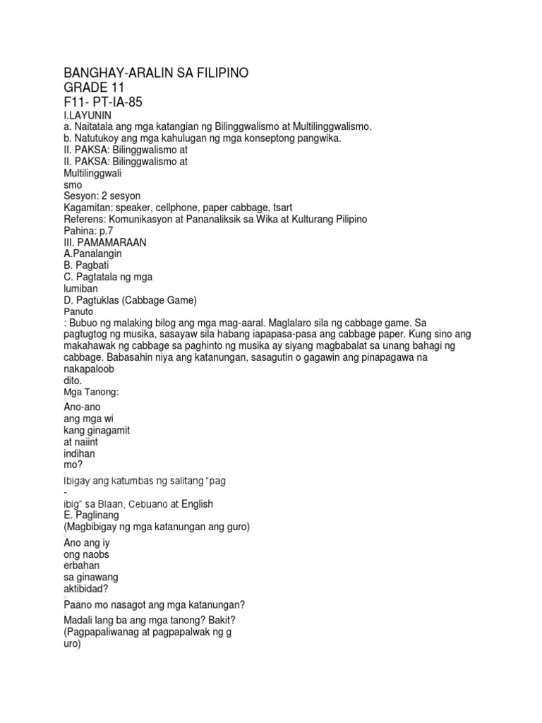 BANGHAY | PDF