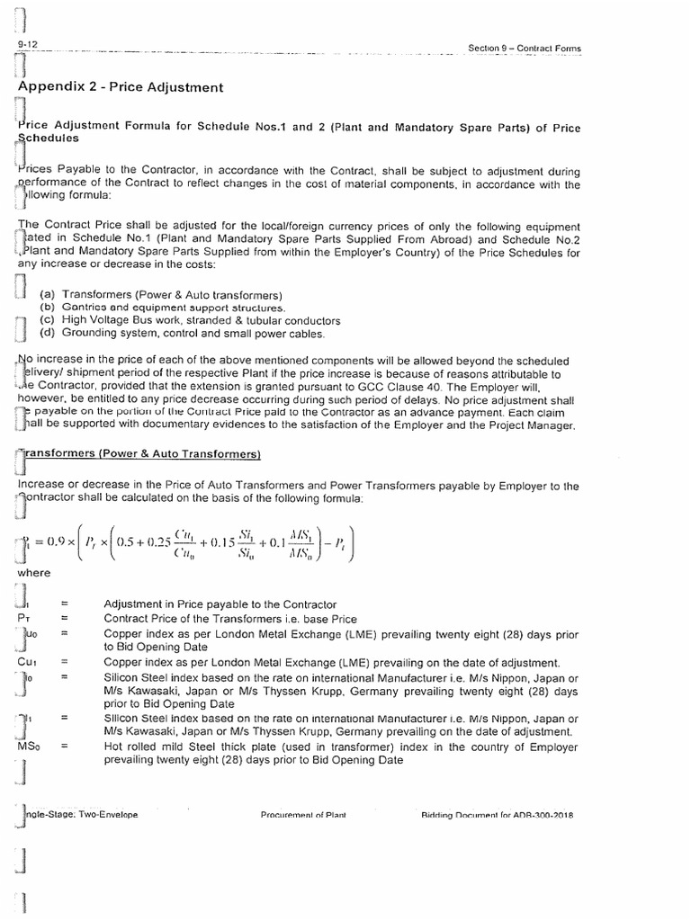 price-adjustment-formula-pdf