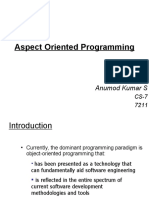 Aspect Oriented Programming: Anumod Kumar S