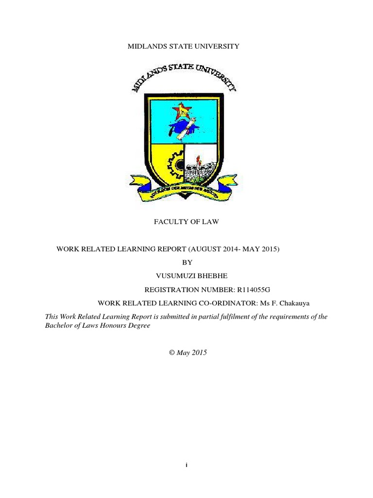 Work Related Learning Report  PDF  Summons  Arrest