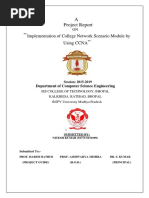 A Project Report: Implementation of College Network Scenario Module by Using CCNA