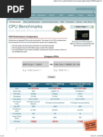 Cpu Benchmarks: Over 800,000 Cpus Benchmarked