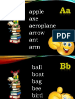 Apple Axe Aeroplane Arrow Ant Arm