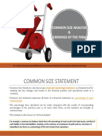 Common Size Statement Analysis -Ppt