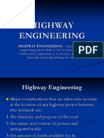 HIGHWAY ENGINEERING - Branch of Civil