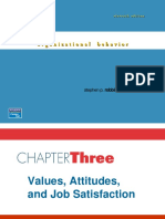 Values, Attitudes, And Job Satisfaction