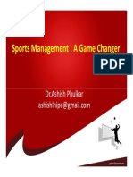 Sports Management Game Changer