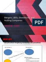 Mergers, LBOs, Divestitures, and Holding