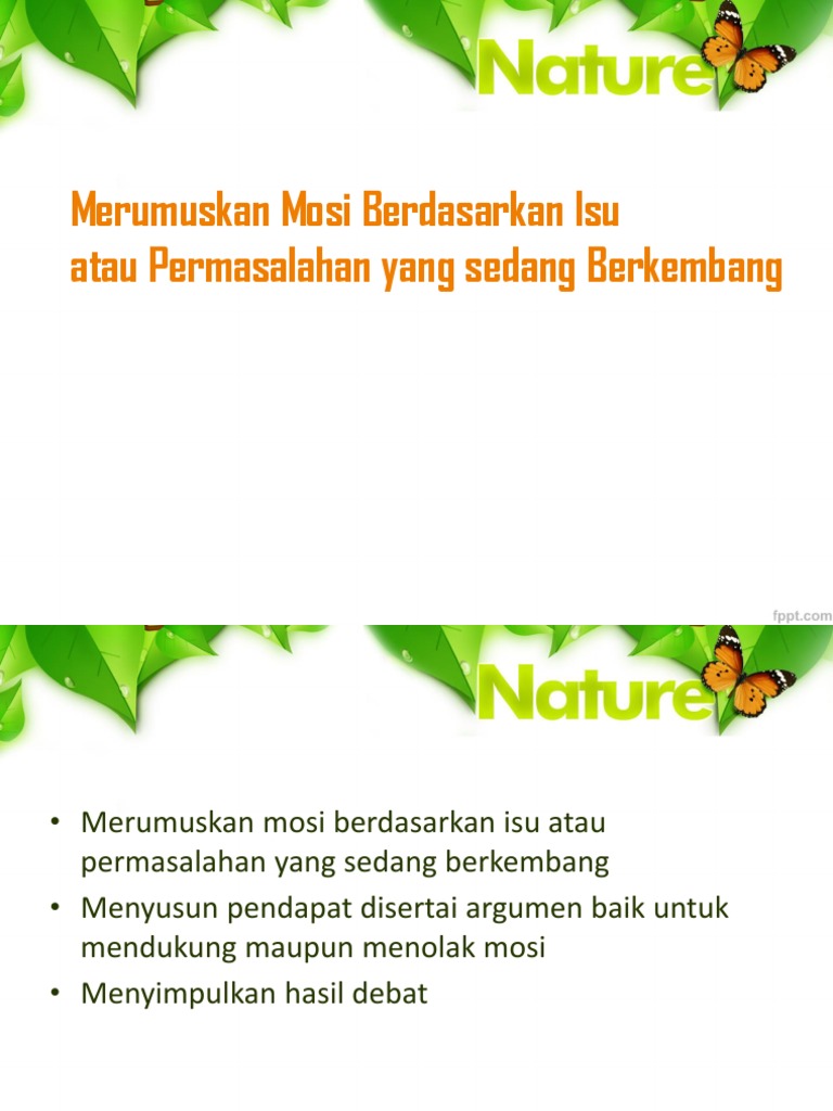 Debat Merumuskan Mosi Pdf