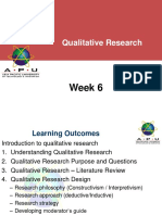 Qualitative Research Methods for Customer Satisfaction