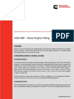 AGN 089 - Deutz Engine Fitting: Application Guidance Notes: Technical Information From Cummins Generator Technologies