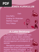 MANAJEMEN PENGEMBANGAN KURIKULUM