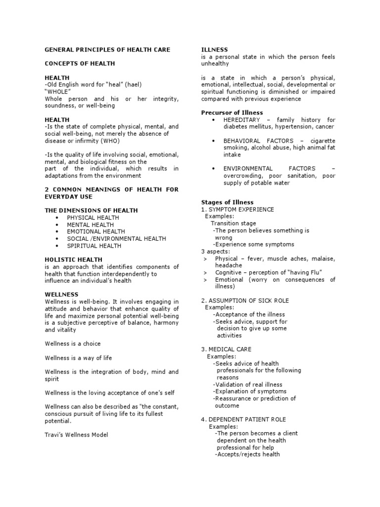 General Principles of Health Care | PDF | Health Care | Pharmacy