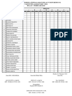 Daftar Hadir Pend Ala Man Kelas Vi A Dan B