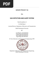 Minor Project On: Gas Detection and Alert System