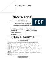 1.1. Soal Usek Penjas 2015 Utama Paket A