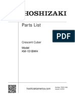 HOSHIZAKI KM-151BWH - Parts - List