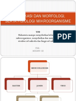 01-Klasifikasi Dan Morfologi, Serta Fisiologi Mikroorganisme PDF