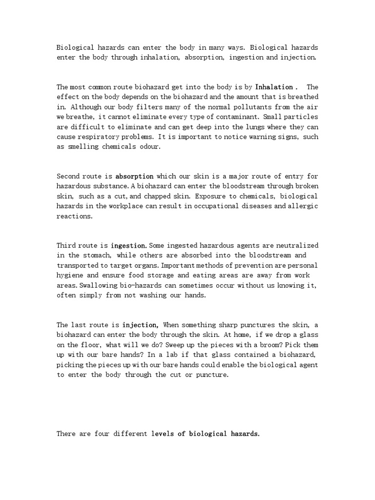 Understanding Biohazard Risks | PDF | Influenza | Medical Humanities