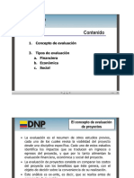 Evaluación presentación DNP