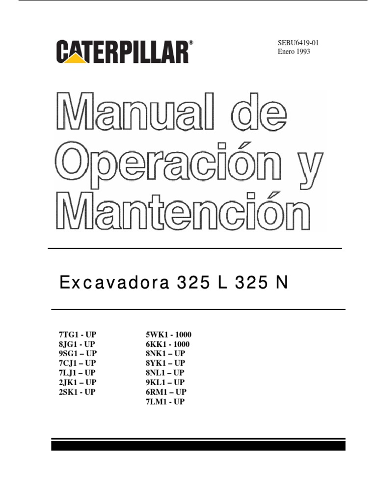 Excavadora Cat 325l Pdf Pdf Amianto Etiqueta 