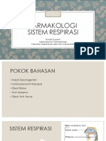 FARMAKOLOGI OBAT SISTEM RESPIRASI - Dr. Nurlaili Susanti, M.Biomed