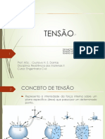 Tensão normal e de cisalhamento em elementos estruturais