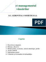 Proiect Managementul Vânzărilor