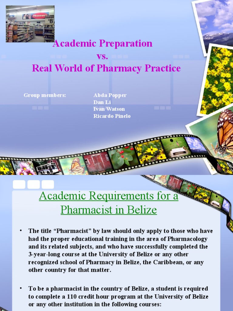 Pharmacy Education in Belize and Beyond | PDF | Pharmacist | Health ...