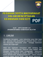 Paparan Peran Serta Masyarakat Dalam Menjaga Kemanan Lingkungan