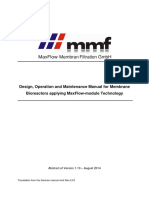 Design and operation manual for MaxFlow membrane bioreactors