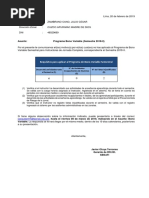 CARTA DE EXPOSICIÓN DE MOTIVOS  Cognición  Sicología y 