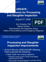 Update: Improvements For Processing and Slaughter Inspection