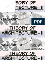 Theory of Architecture - II