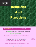 Relations and Functions