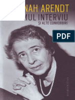 (Hannah Arendt) Ultimul Interviu Si Alte Convorbiri PDF