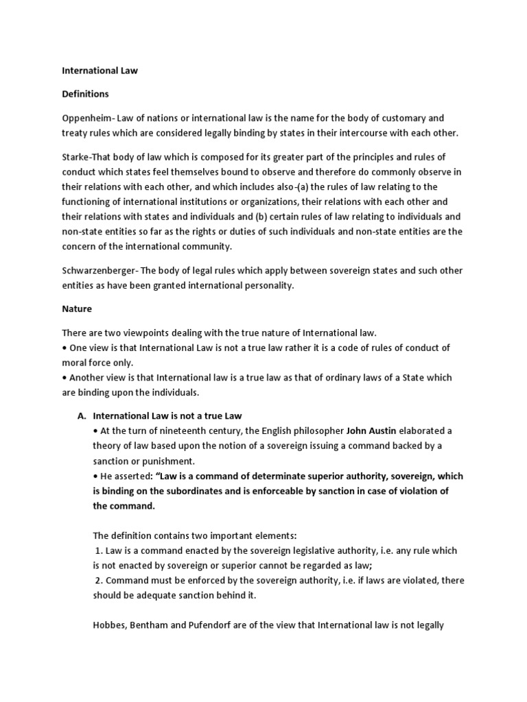 Understanding International Law Concepts | PDF | International Law | Treaty