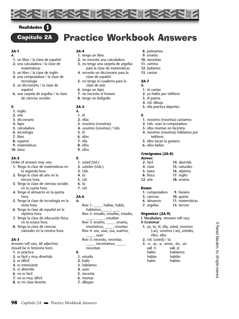 Pw 2a Answers Pdf
