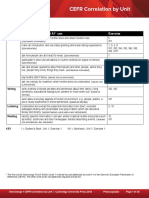 Interchange4thEd Level1 CEFR Correlation by Unit