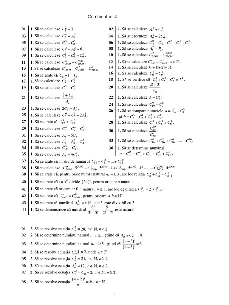 Combinatorica PDF | PDF