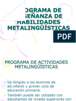 Actividades para Trabajar Habilidades Metalinguisticas