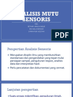 Analisis Mutu Sensoris