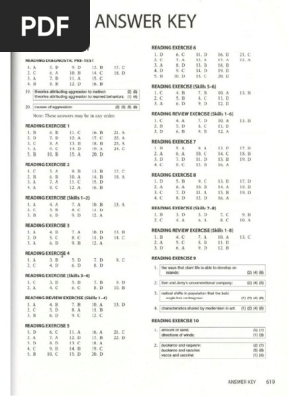 Answer Key Longman Preparation Course For The Toefl Ibt