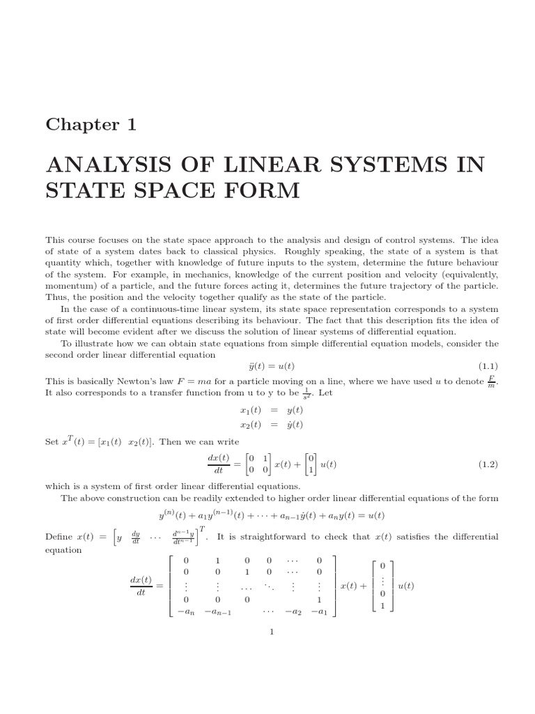 Chap1 PDF | PDF | Eigenvalues And Eigenvectors | Equations