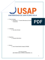 Cuadro Comparativo - Solar, Eolica y Geotermica