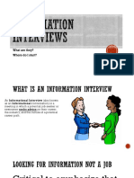 Informational Interview Tips